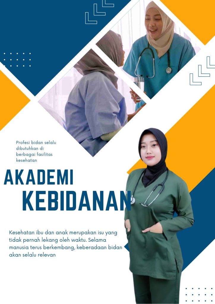 blue and orange business conference flyer
