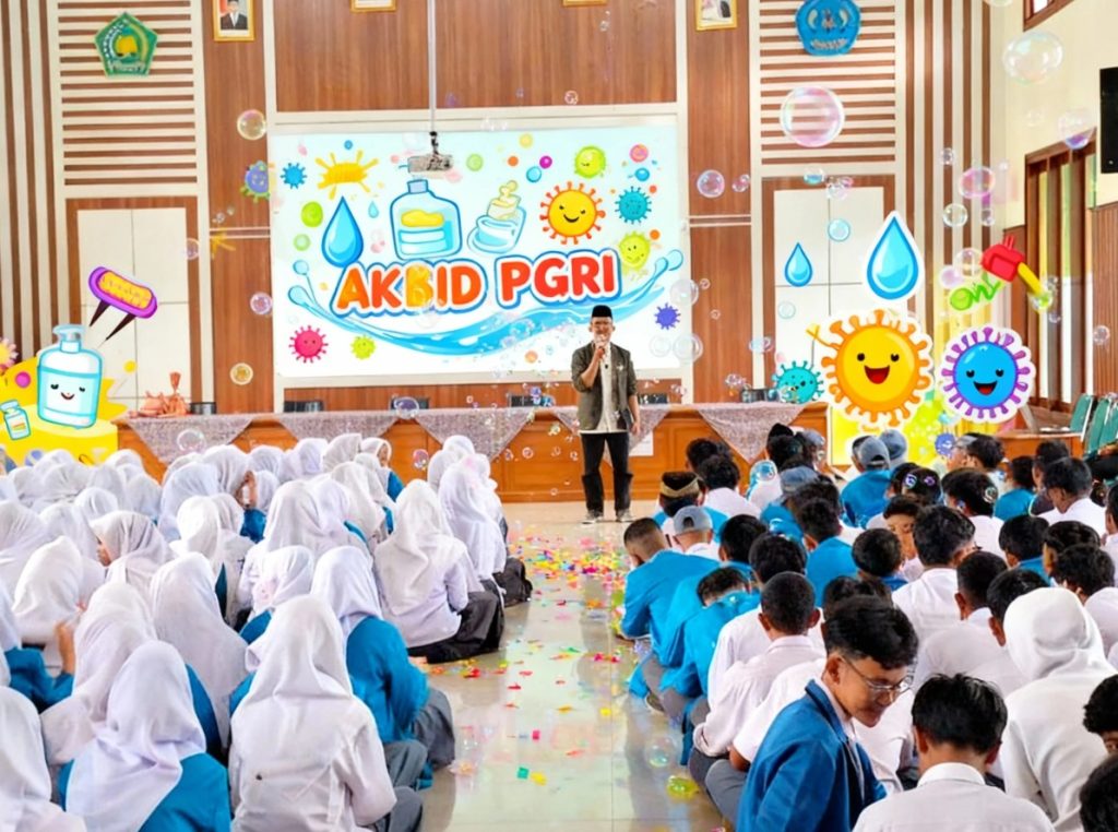 akbid pgri kenalkan pola hidup bersih lewat cara viral dan ceria